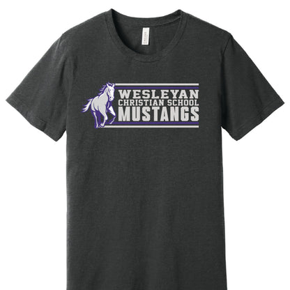 WCS with HORSE BELLA+CANVAS® Unisex Dark Heather Grey Short Sleeve Tee