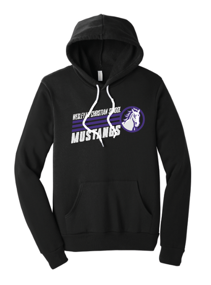 Vintage Horse Wesleyan Chirstina School Mustangs Hoodie