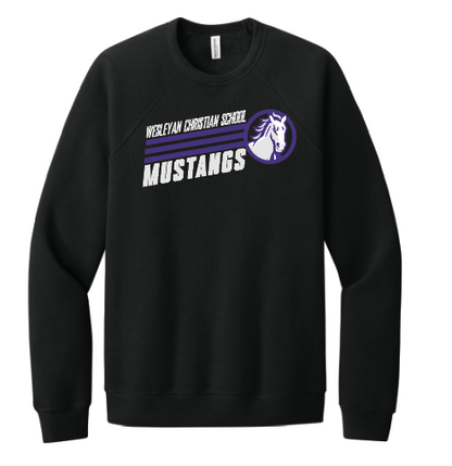 Vintage Horse Wesleyan Christian School Mustangs Crewneck
